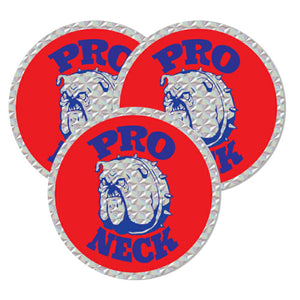 Pro-Neck BMX Round Sticker Set of 3
